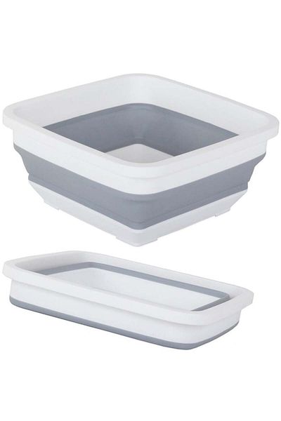 varioshop VarioShop® foldable basin, 6 L capacity, multifunctional, compact, silicone, suitable for excu