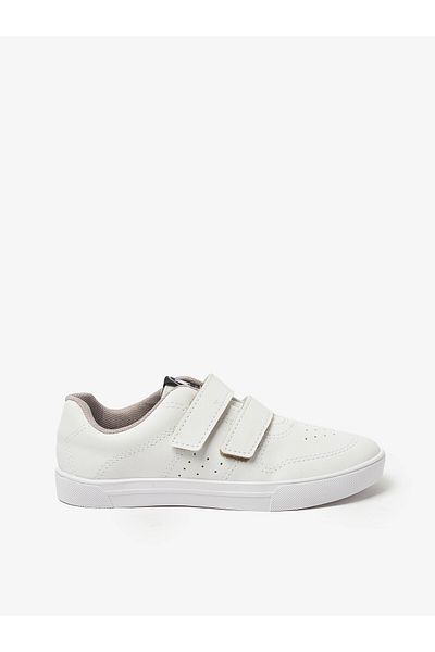 MOLEKINHO Pre Teen Boys School Shoes White | Made In Brazil