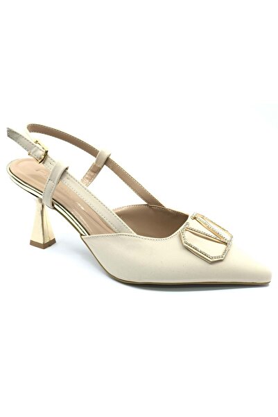 KOCAMANLAR حذاء Feles V بإبزيم مفتوح من الخلف بكعب ستيليتو للنساء مقاس TEN