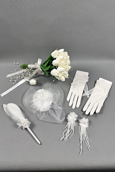 Limelia Gelin Buket Çiçeği Ve Nikah Aksesuarı Seti