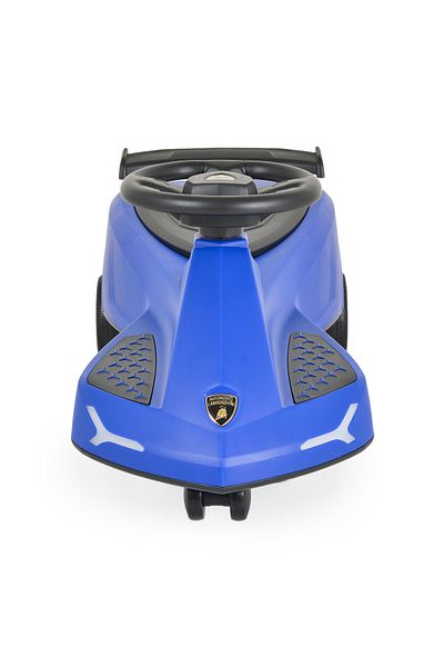 Lamborghini Masinuta fara pedale, Lamborghini Swing Car Blue, Roti cu LED, efecte sonore si lumina,varsta 3+ Ani