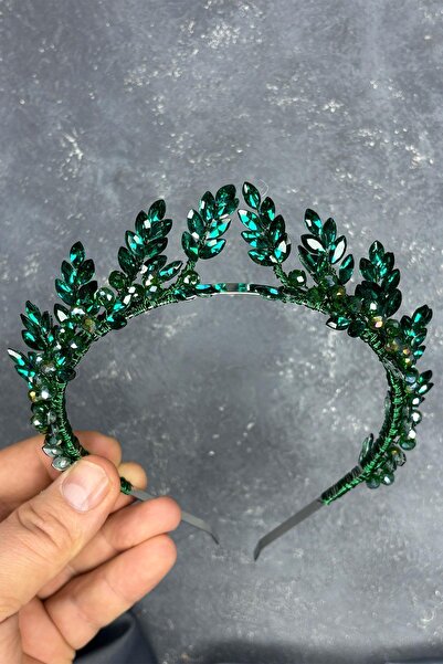 Limelia Accesoriu pentru păr cu coroană de henna pentru mireasă cu design ver...