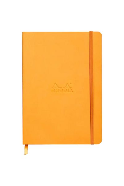 Rhodia Webnotebook A5 80Yp Lined Soft Cover Hardcover Notepad Orange / 117415