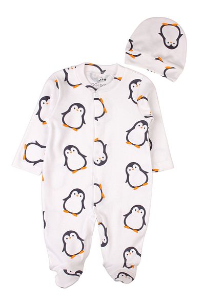bogibaby Newborn Baby Rompers Hat Penguin Newborn Outfit