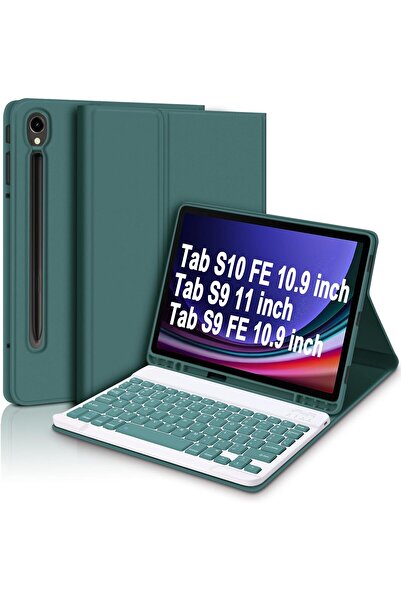 Fogy Samsung Tab S10 Fe/s9 Fe 10,9 Uyumlu Bluetooth Türkçe Q Klavyeli Kılıfı (TABLET DEĞİLDİR) Kapak