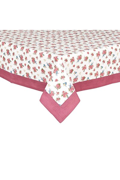 Clayre & Eef Fata de masa bumbac Τριαντάφυλλα 150 cm x 250 cm