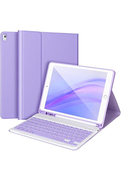 Fogy Apple Ipad 7.8.9.nesil 10.2 Uyumlu Için Çıkarılabilir Bluetooth Türkçe Klavyeli Kılıfı