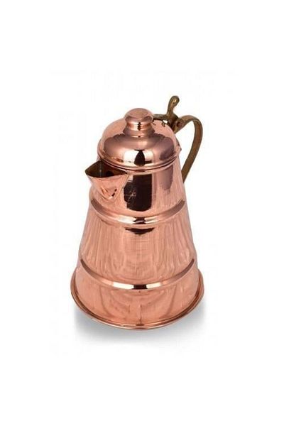 Tanemce Kervan Milk Jug 1050 ml Flat Red Copper Milk Jug