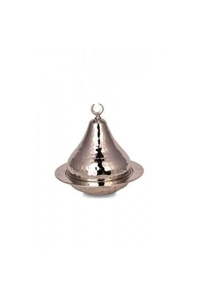 Tanemce Heybeli Sugar Bowl 14 cm Hand Forged Nickel Sugar Bowl