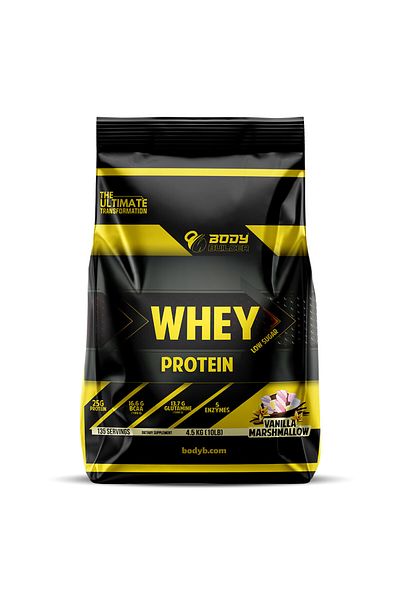 Body Builder Whey Protein Vanilla Marshmallow, 10 LB, 25 g of Whey Protein Per 1 Scoop