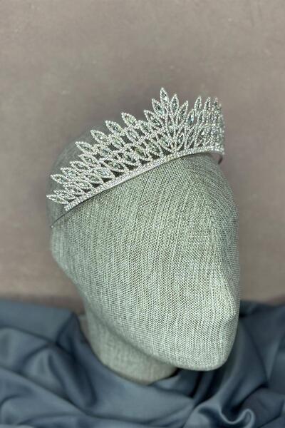 Limelia Coroana de henna pentru mireasa Beria de culoare argintie