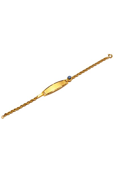 Hakan Güler Kuyumculuk 14 Ayar Altın Halat Model Bebek Künyesi