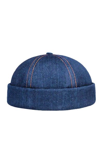 Külah Women's Denim Hat Denim Brimless Cap