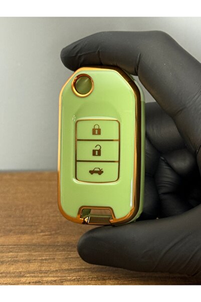 Luxe Aksesuarr Civic, Accord, Fc5, Hr-V, Cr-V Switchblade 3 Button Silicone K...