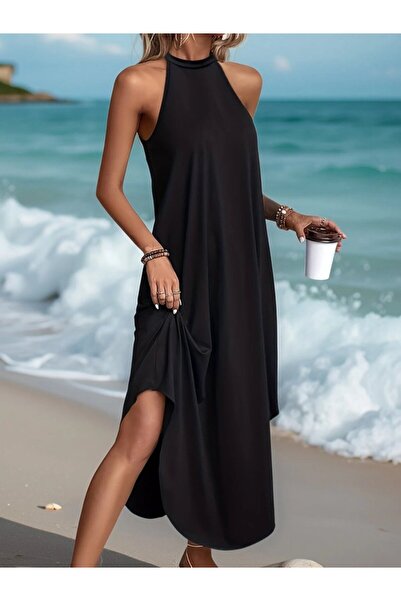 JANES Women's Round Neck Raglan Sleeve Viscose Dress