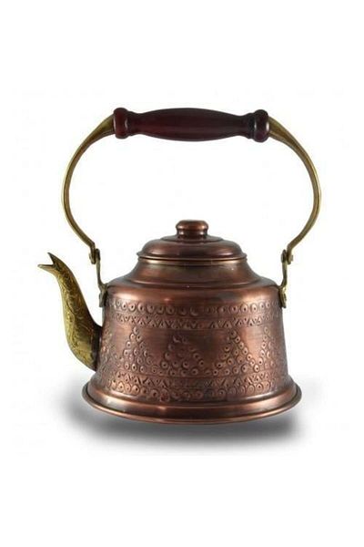 Tanemce Maraş Teapot Staple Processing Oxide Copper Teapot
