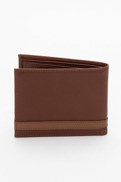 Grande Мъжки портфейл от естествена кожа Gd 708, кафяв
