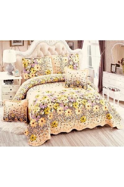 OEM Bedspread Set, 5 Pieces, 100% Cotton, Double Bed, 230×250 Cm