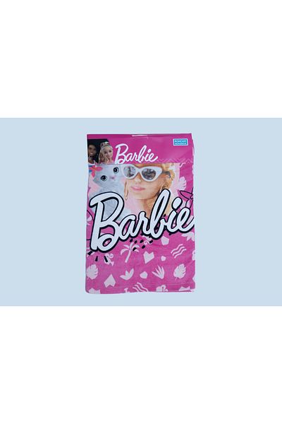 Barbie Poncho Towel For Girls – Soft & Absorbent Hooded Bath Towel – Kids Size – Pink