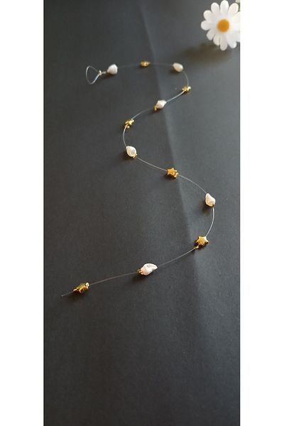 tutu tasarım alaçatı Hair Bead Seashell and Star Figured Hair Accessory