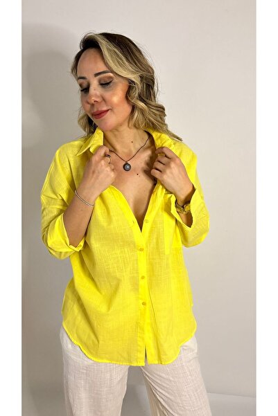 HT Boutique Keten Karışımlı Gömlek