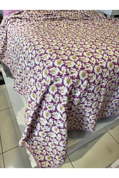 ŞENER HOME Daisy Pattern Printed 200X240 Cm. Double (Battal) Single Pike