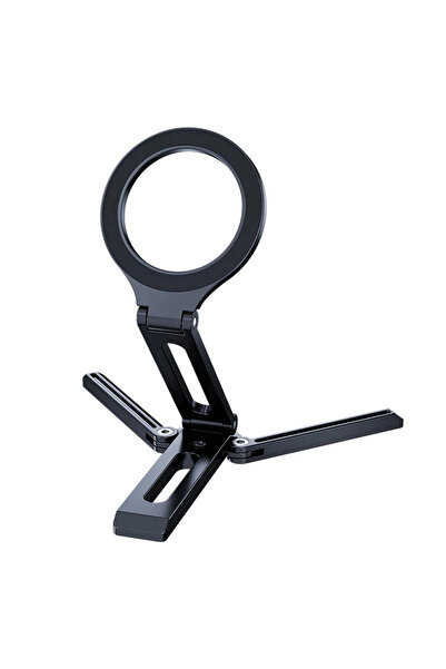 Vikefon حامل هاتف مغناطيسي قابل للطي لسطح المكتب وحامل ثلاثي القوائم للهاتف ا...