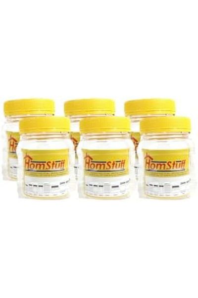 Generic Round Wide Mouth Airtight Jar 250ml, Set of 6x250ml Storage Containers