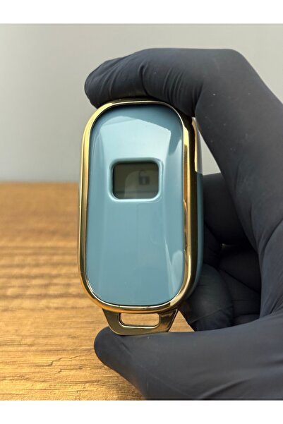 Luxe Aksesuarr Honda Civic 2022, Cr-v Smart compatibil cu 3 butoane Husa de protectie pentru chei din silicon – Nano – Culoare gri