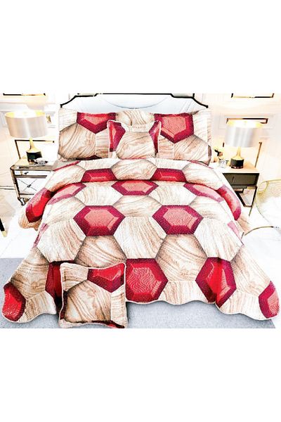 OEM Bedspread Set, 5 Pieces, 100% Cotton, Double Bed, 230×250 Cm