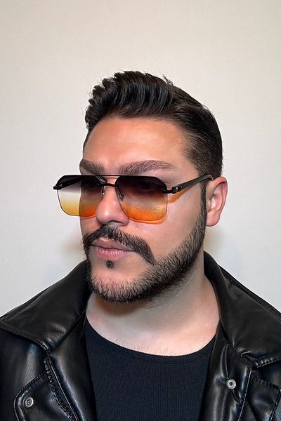 Roger Bacon Men's Sunglasses Frameless Glass Model