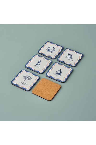 Bella Maison Marine 6 Coasters (10X10 cm)