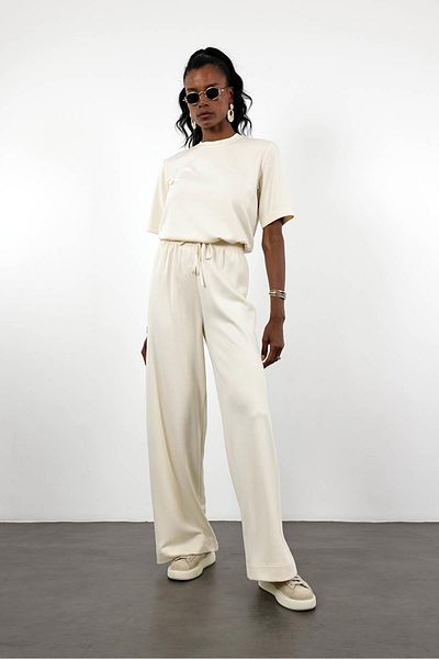 5in1Canpolat Bone Padded Basic Tshirt Pants Set
