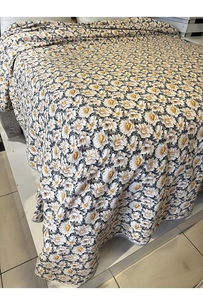 ŞENER HOME Daisy Pattern Printed 200X240 Cm. Double (Battal) Single Pike