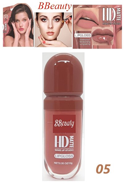 BBeauty HD Matte Waterproof 3D Lipgloss Mat Likit Ruj