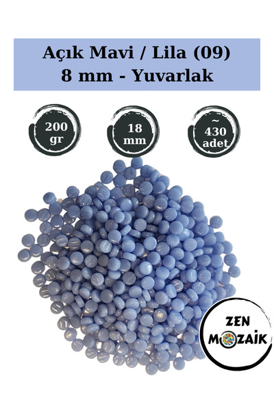 Zen Mozaik Mozaic rotund din sticlă perlat pentru lucrările tale de mozaic ar...