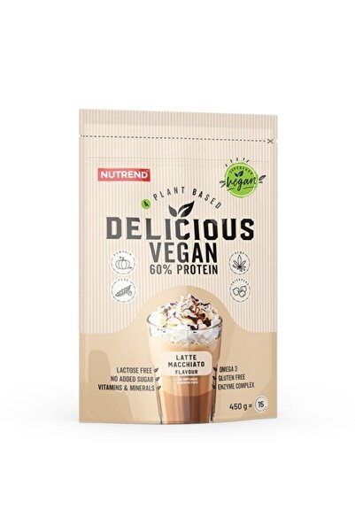 Nutrend Vegan Protein, Delicious Vegan Protein Latte Machiato 450 G