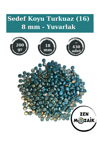 Zen Mozaik Mozaic rotund din sticlă perlat pentru lucrările tale de mozaic ar...