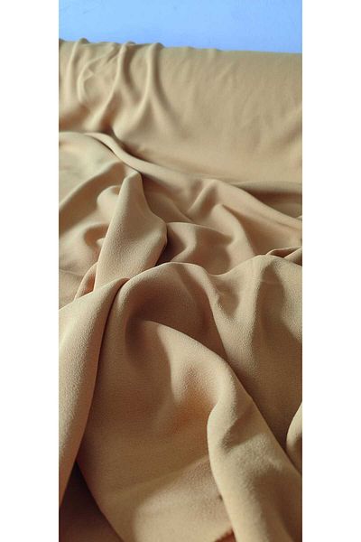 River Fabrics Crepe Fabric Mustard