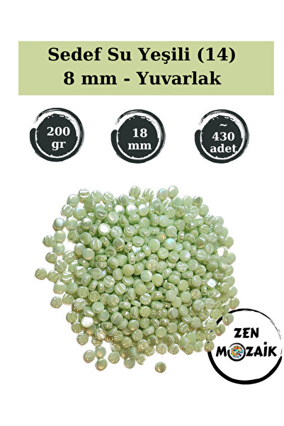 Zen Mozaik Sedefasta okrugla staklena mozaik pločica za vaše umetničke mozaik...