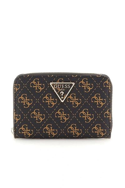 Guess Dámská hnědá peněženka Laurel Slg Medium Zı Swqe8500140-bnl
