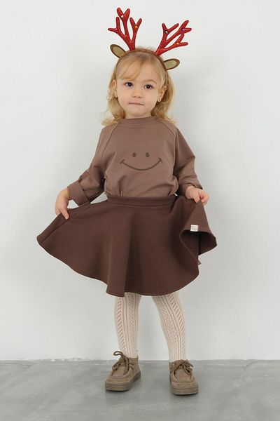 Mioma Kids Flared Skirt Bitter Brown