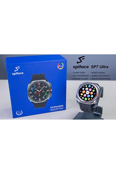 Serreha Spiface Sp7 Ultra Amoled Ekran Akıllı Saat Uzun Pil Ömürlü