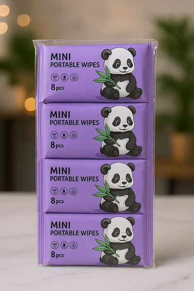 MİNA BEAUTY Mini Wet Wipes Set of 4