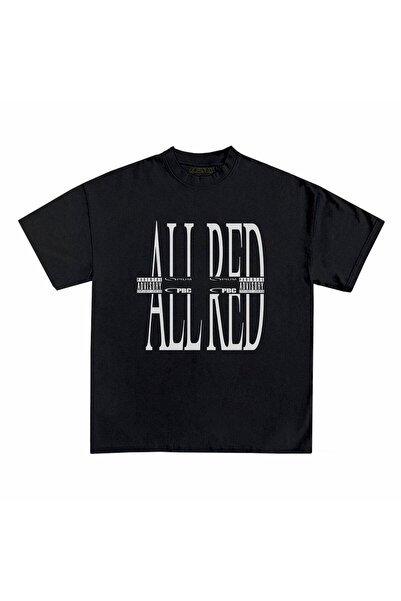 RawNox تي شيرت مطبوع بقصة فضفاضة للجنسين