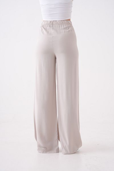 MAMAYAGA Women's High Waist Belted 100% Viscose Cotton Wide Leg Stylish Casual Plus Size Curve Pants