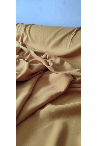River Fabrics Crepe Fabric Mustard
