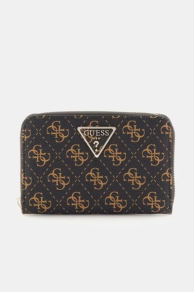 Guess Dámská hnědá peněženka Eco Erıca Slg Med Zı Swqg9510140-bnl