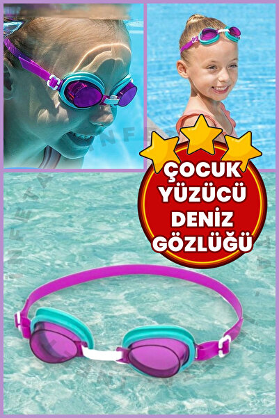 İnfeta Çocuk Deniz Havuz Yüzücü Gözlüğü Silikonlu