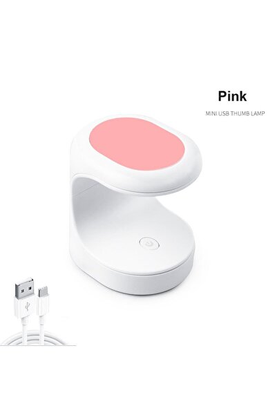 Choice مجفف أظافر صغير وردي بمصباح الأشعة فوق البنفسجية USB MNUV، جهاز مانيكي...